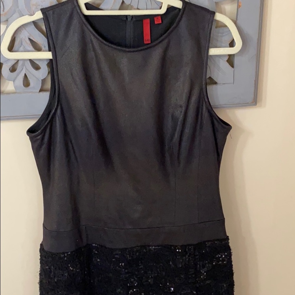 5/48 suede and sequin dress size -m